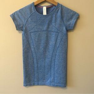 Ivivva Girls Athletic Tee Shirt Blue Small